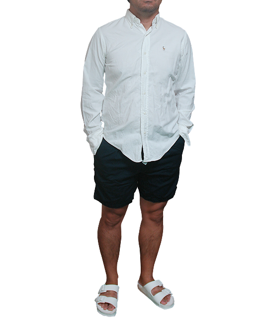 ラルフローレン白シャツ