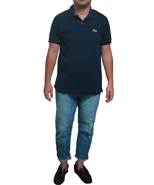 ラコステネイビーポロシャツ