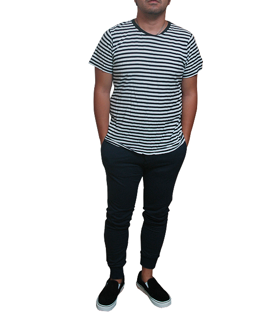 モノクロボーダーコーデ