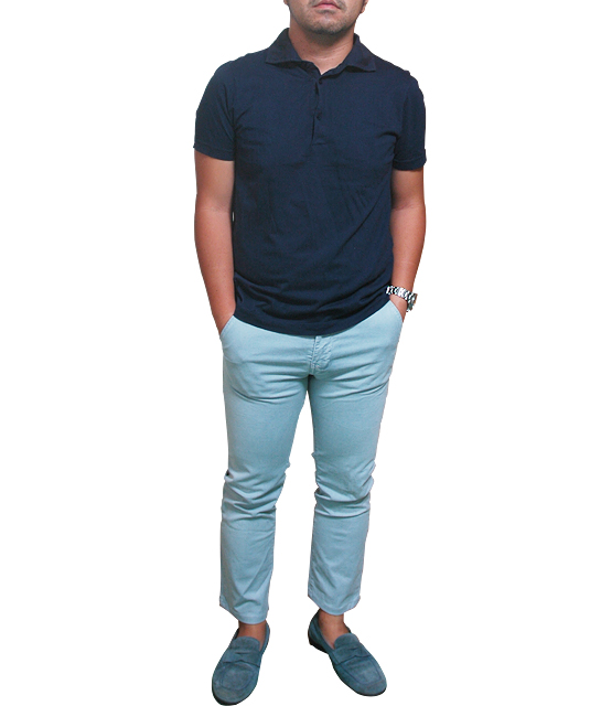 three dotsポロシャツ