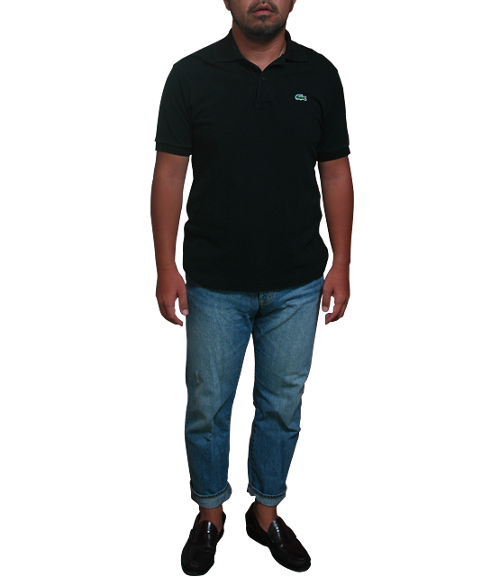 LACOSTE黒ポロシャツ