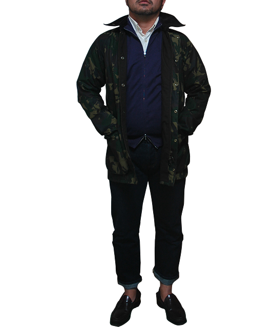 迷彩Barbourスタイル