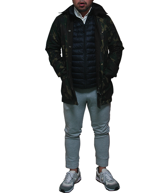 迷彩Barbourスタイル