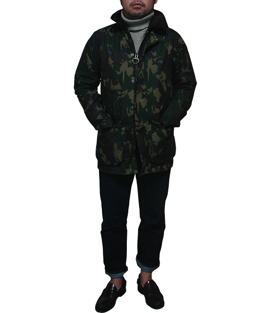 迷彩Barbourスタイル