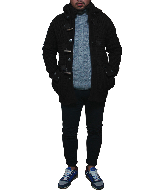 BARKニットダッフルコーデ