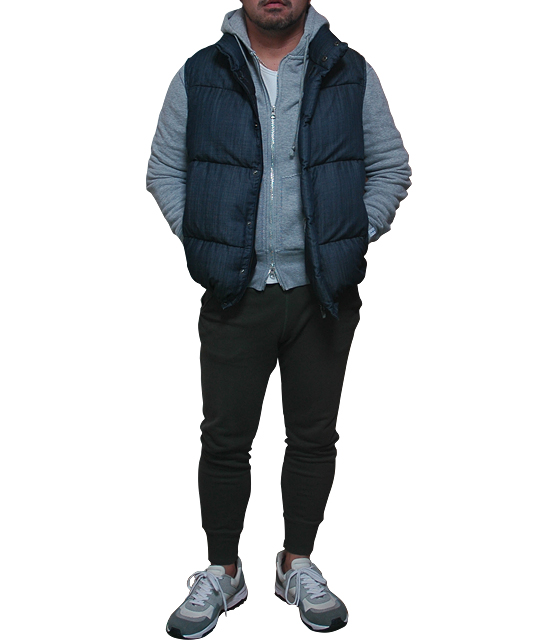 LOOPWHEELER（ループウィーラー）グレーパーカー