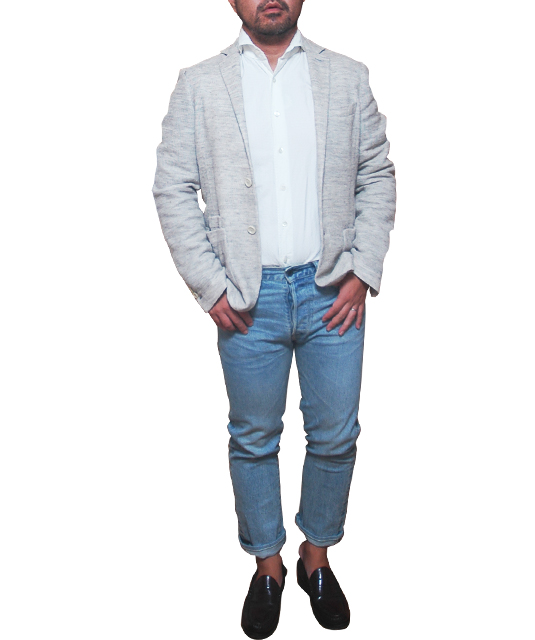 イレブンティ（Eleventy）ジャケットパンコーデ