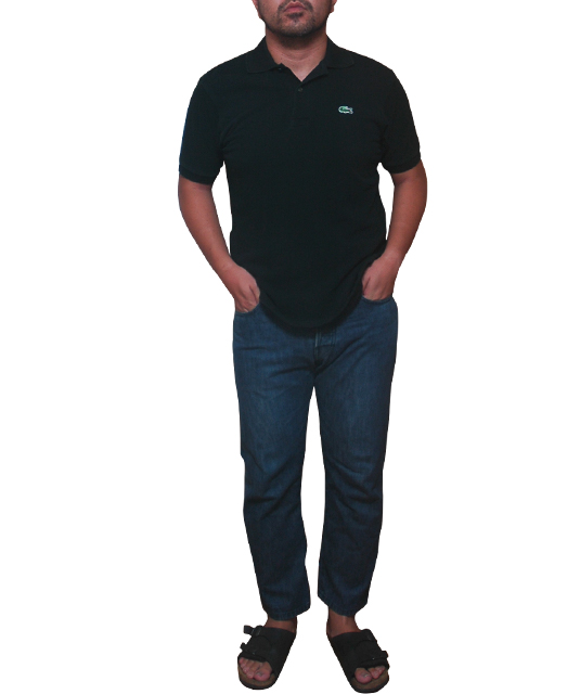 LACOSTE黒ポロシャツ