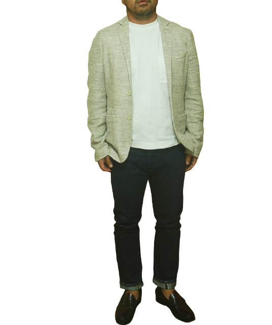 イレブンティ（Eleventy）ャケットパンコーデ