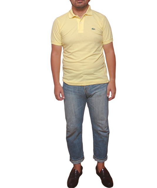 LACOSTE黄色ポロシャツ