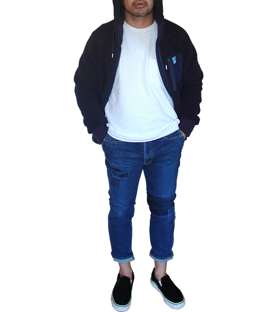 ヘリーハンセンフリースコーデ