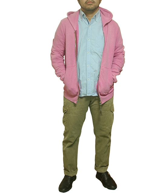 レミレリーフ（REMI RELIEF）ピンクパーカー