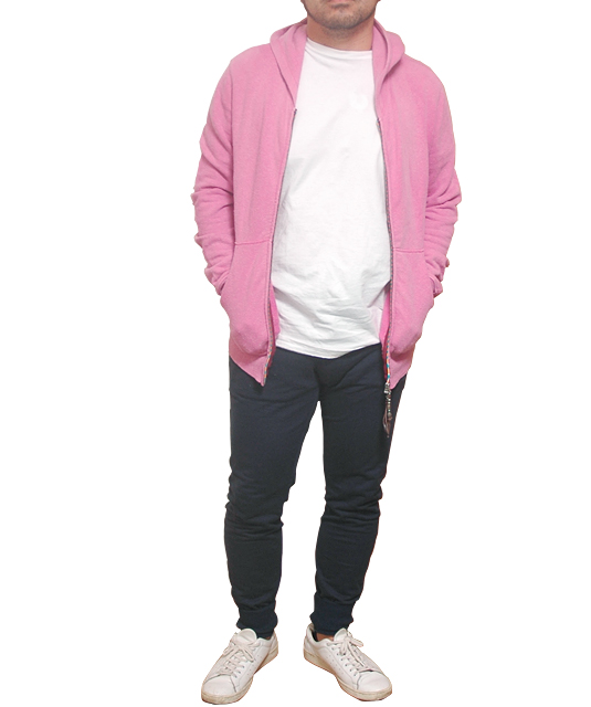 レミレリーフ（REMI RELIEF）ピンクパーカー